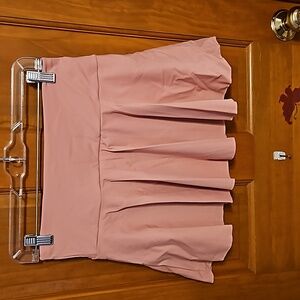 High Rise Side Pocket Flared Mini Skirt